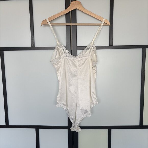 Vintage Bodychic Satin Babydoll Teddy Medium Made In USA Nylon Sexy Romantic - Picture 7 of 15